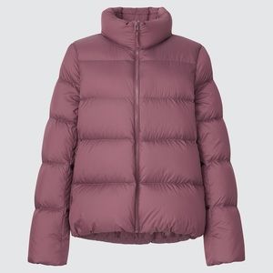 Uniqlo Ultra Light Down Short Puffer Jacket in Pink